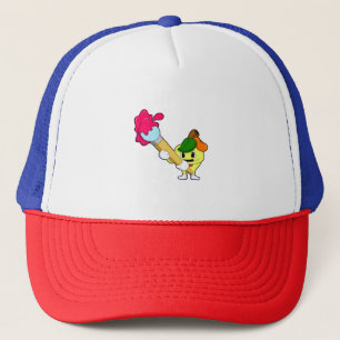 Apple as Painter with Paint Trucker Pet