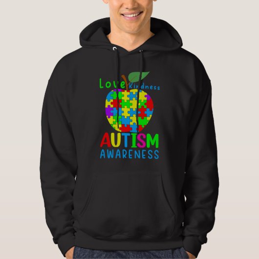 Apple Autism Puzzle Piecedrukheid Hoodie (Voorkant)