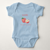 Apple Baby Blauw Bodysuit (Voorkant)