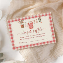 Apple Baby Clothesline Baby Shower Luier Raffle