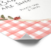 Apple Baby Shower Baby's zijn Lief Poster (Hoek)