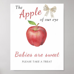 Apple baby shower - Baby's zijn lief Poster