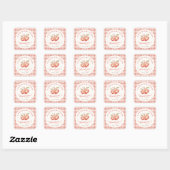 Apple Baby Shower Bedank Sticker (Vel)