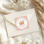 Apple Baby Shower Bedank Sticker