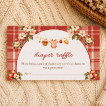 Apple Baby Shower Bloemen Rustieke  Luier Raffle