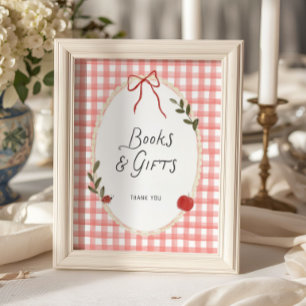 Apple Baby Shower Boeken en Cadeaus Poster