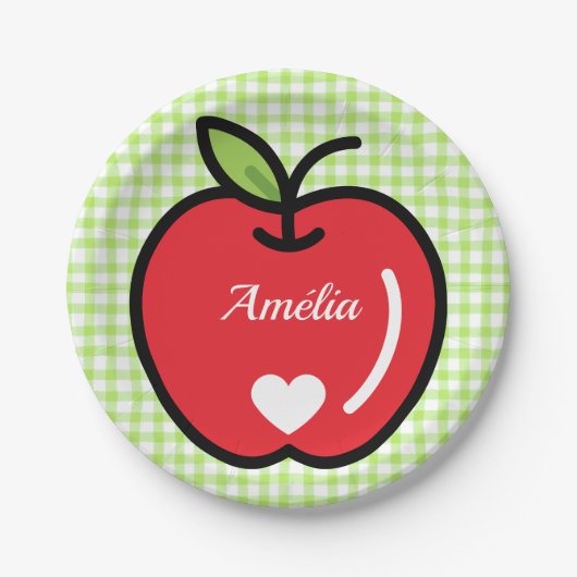 Apple Baby Shower Bordjes  (Voorkant)