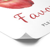 Apple baby shower - Favors Poster (Hoek)
