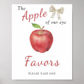 Apple baby shower - Favors Poster (Voorkant)