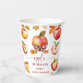 Apple Baby shower genderneutraal papier Papieren Bekers (Voorkant)