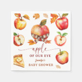 Apple Baby shower genderneutraal papier servet (Voorkant)