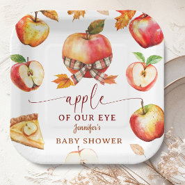 Apple Baby shower genderneutraal Papieren Bordje