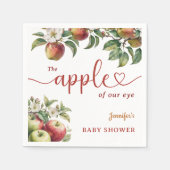 Apple Baby shower Herfst genderneutraal papier ser Servet (Voorkant)