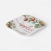 Apple Baby shower Herfst genderneutraal Papieren Bordje (Gebogen)