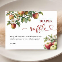 Apple Baby shower Herfst Luier Raffle Enclosure