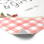 Apple Baby Shower Kaarten en Cadeaus Poster (Hoek)