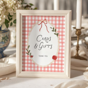 Apple Baby Shower Kaarten en Cadeaus Poster