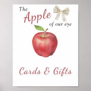 Apple baby shower - Kaarten en geschenken Poster