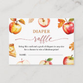 Apple Baby shower Luier Raffle Enclosure Kaart (Voorkant)