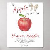 Apple baby shower - Luier Raffle poster (Voorkant)