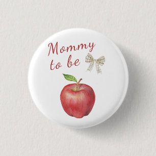 Apple Baby shower - Mama to be Ronde Button 3,2 Cm