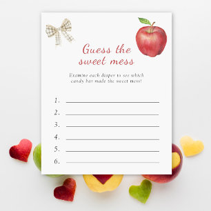 Apple baby shower - Raad eens de zoete rotzooi