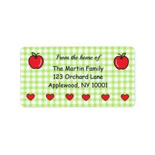 Apple Baby Shower Retouradreslabel Etiket