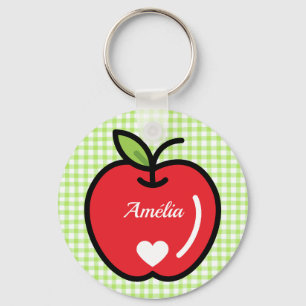Apple Baby Shower Sleutelhanger – Zoete Kleine Aan