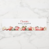 Apple-Baby shower Waterfles Etiket (Enkel label)
