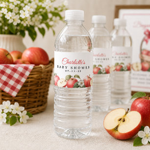 Apple Baby Shower Waterfles Etiket