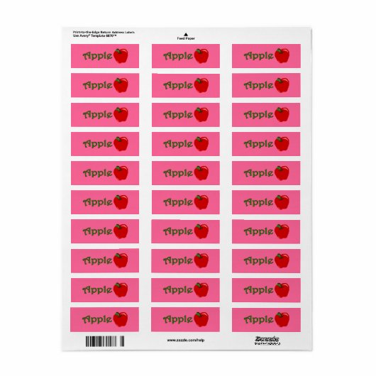 Apple Bakkerij Labels (Full Sheet)