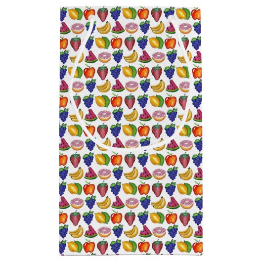 Apple Banana Lemon Limoen Grapes Berry Fruit Salad Klein Cadeauzakje (Achterkant)