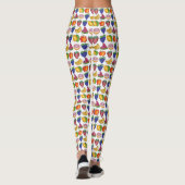 Apple Banana Lemon Limoen Grapes Berry Fruit Salad Leggings (Achterkant)