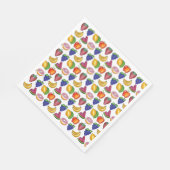 Apple Banana Lemon Limoen Grapes Berry Fruit Salad Servet (Hoek)