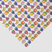 Apple Banana Lemon Limoen Grapes Berry Fruit Salad Tissuepapier (Detail)