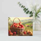 Apple Basket, herfst, Briefkaart (Staand voorkant)