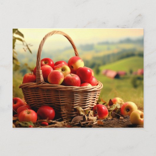 Apple Basket, herfst, Briefkaart (Voorkant)