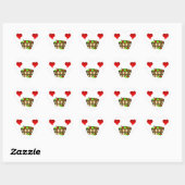 Apple Basket Love Hart Sticker (Vel)
