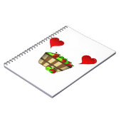 Apple Basket Love Notitieboek (Linkerzijde)