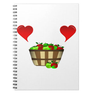 Apple Basket Love Notitieboek