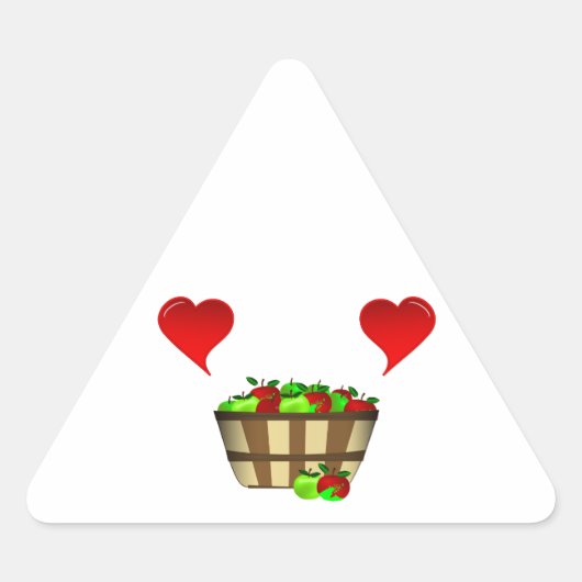 Apple Basket Love Sticker (Voorkant)