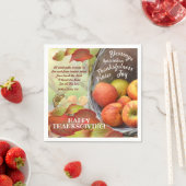 Apple Basket Phoogtes en Thanksgiving Servet (Insitu)