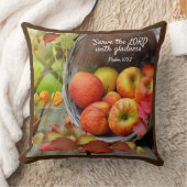 Apple Basket Serveer met Gladness, Christelijk Kussen (Deken)
