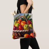 Apple Basket, stilleven schilderen, Tote Bag (Dichtbij)