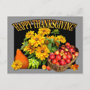 Apple Basket ~ Thanksgiving Card Feestdagenkaart