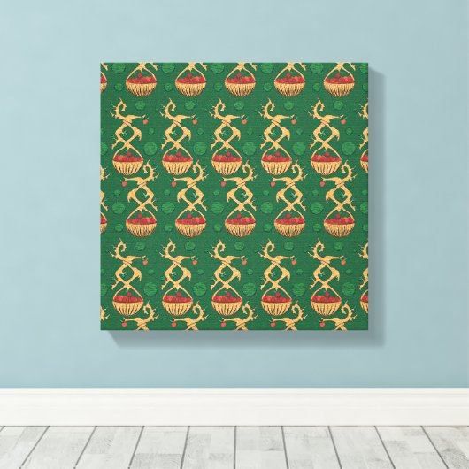 Apple Baskets IV Canvas Afdruk (Insitu (Houten vloer))
