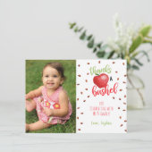 Apple-bedankingskaart met foto kaart (Staand voorkant)