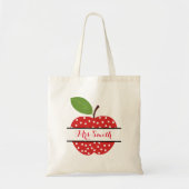 Apple bedankt leraar tote bag (Voorkant)