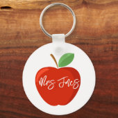 Apple bedankt voor de cadeausleutel van de leraar sleutelhanger (Voorkant)
