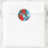 Apple Bee Ronde Sticker (Tas)